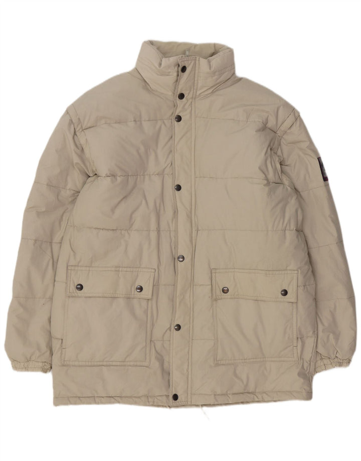 Brugi Mens Padded Jacket UK 42 XL Beige