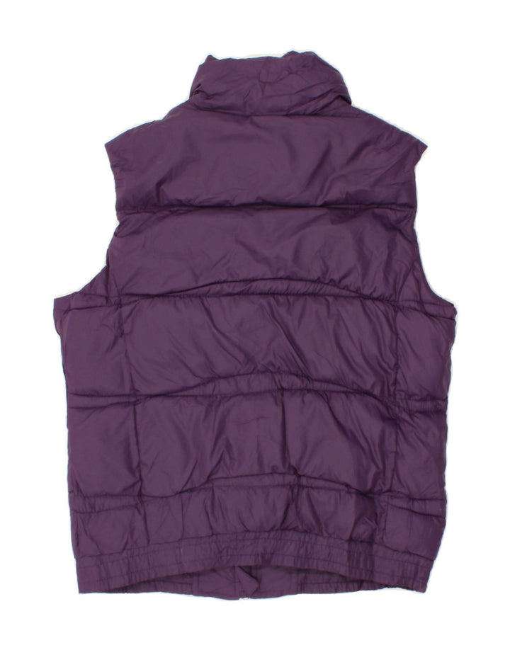 KAPPA Womens Padded Gilet UK 14 Medium Purple Polyester Vintage Kappa and Second-Hand Kappa from Messina Hembry 