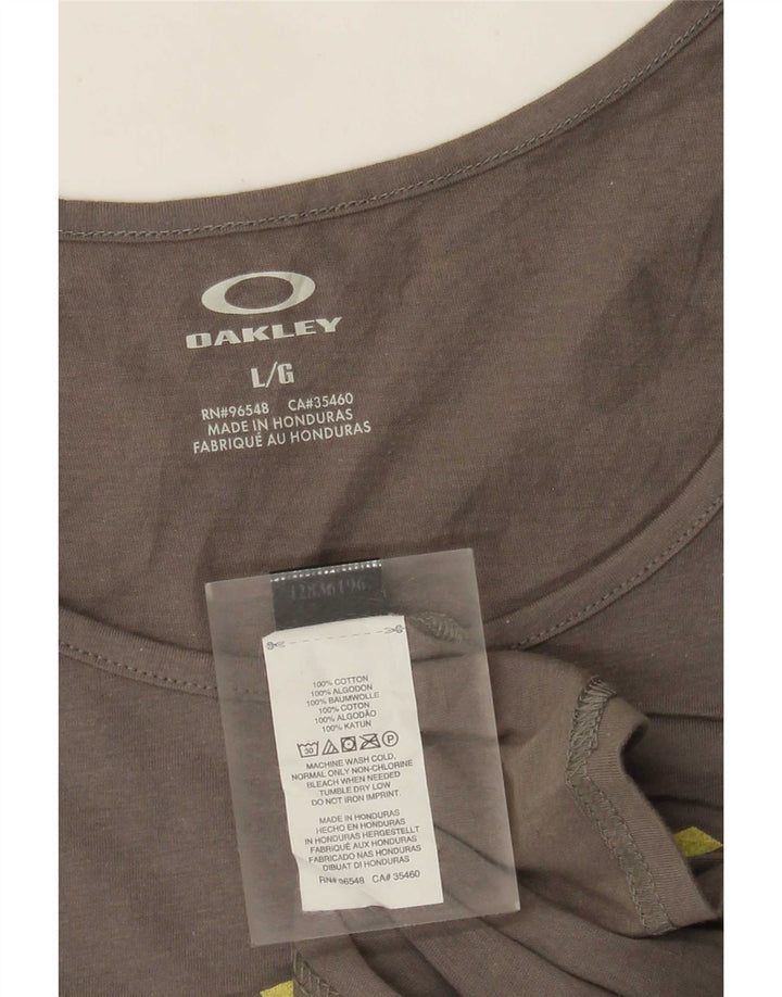 Oakley Mens Graphic Vest Top Large Grey Cotton