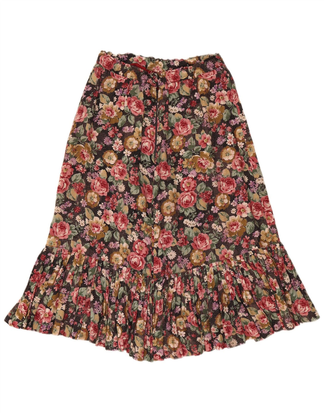 Vintage Womens A-Line Skirt W28 Medium  Multicoloured Floral
