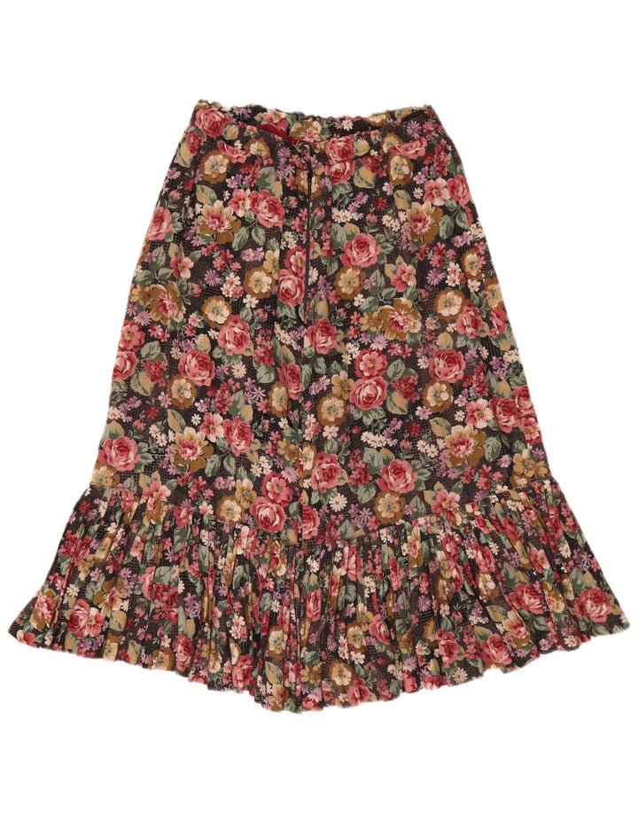 Vintage Womens A-Line Skirt W28 Medium  Multicoloured Floral