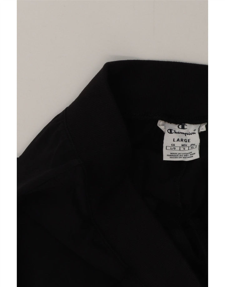 CHAMPION Womens Tracksuit Trousers Joggers UK 14 Large  Black
