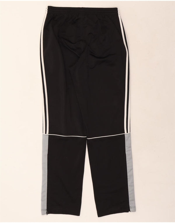 ADIDAS Mens Tracksuit Trousers Medium Black Colourblock Polyester