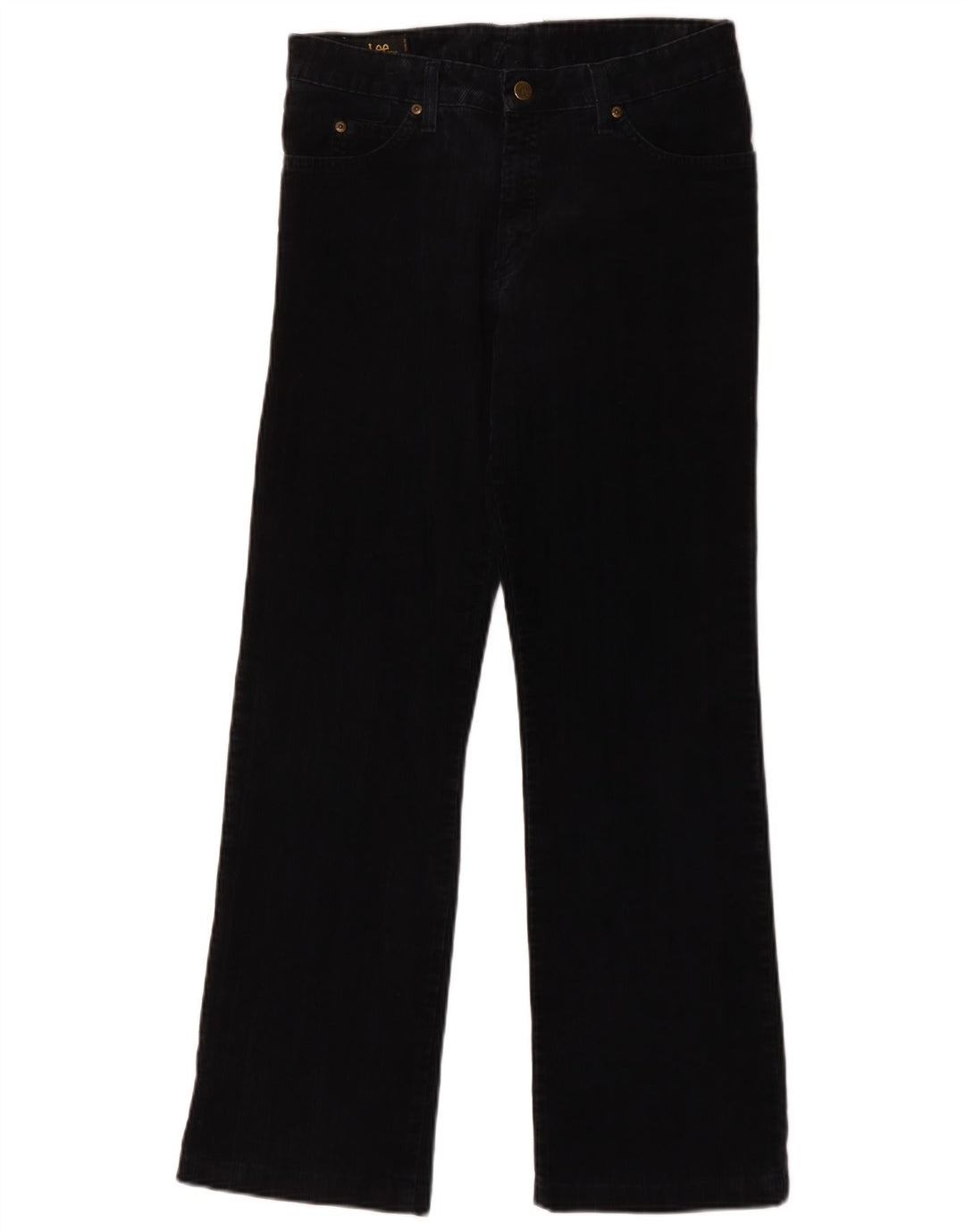 LEE Womens Bootcut Corduroy Trousers W30 L30 Navy Blue Cotton