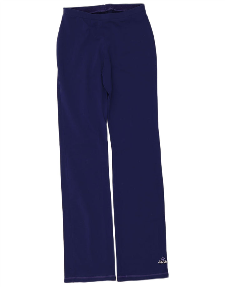 Adidas Womens Tracksuit Trousers UK 14 Medium Purple Polyamide