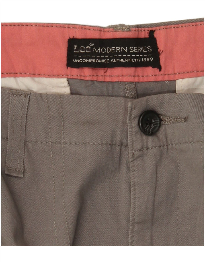 LEE Womens Modern Series Bootcut Chino Trousers W30 L30 Grey