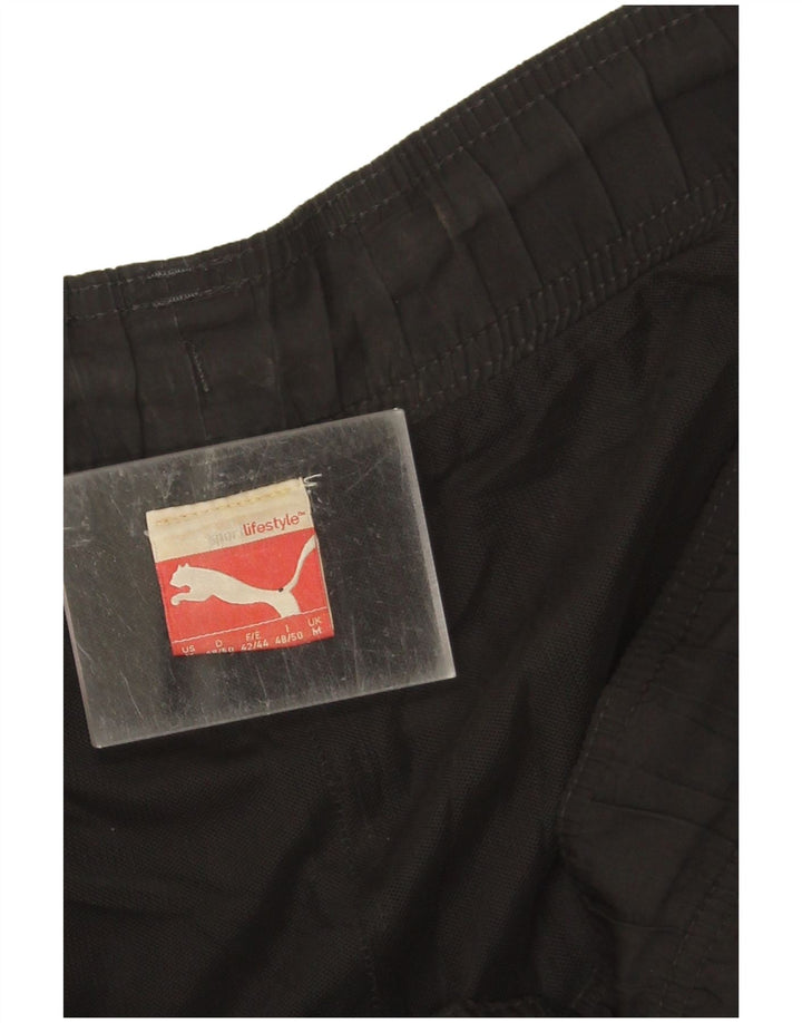 Puma Mens Graphic Sport Shorts Medium  Black