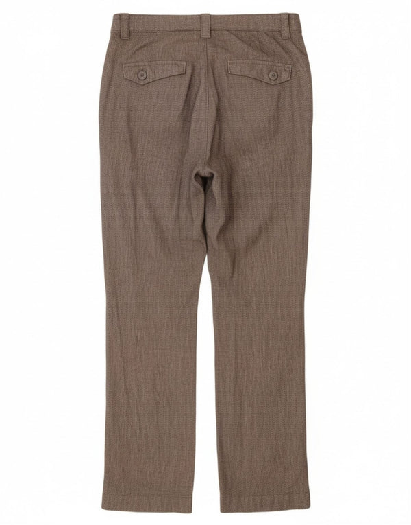 Lee Womens Straight Casual Trousers US 6 Medium W28 L30 Grey Cotton