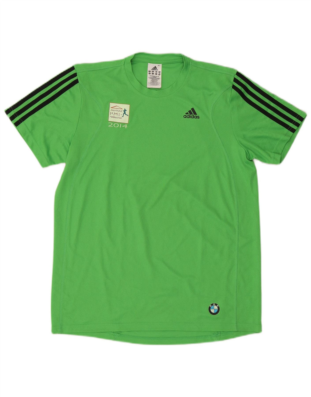 Adidas Mens Aohna Graphic T-Shirt Top Medium Green Polyester