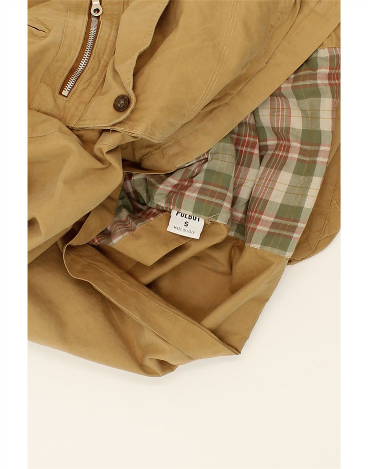 POLBOT Mens Utility Jacket UK 36 Small Beige Polyester Vintage Polbot and Second-Hand Polbot from Messina Hembry 