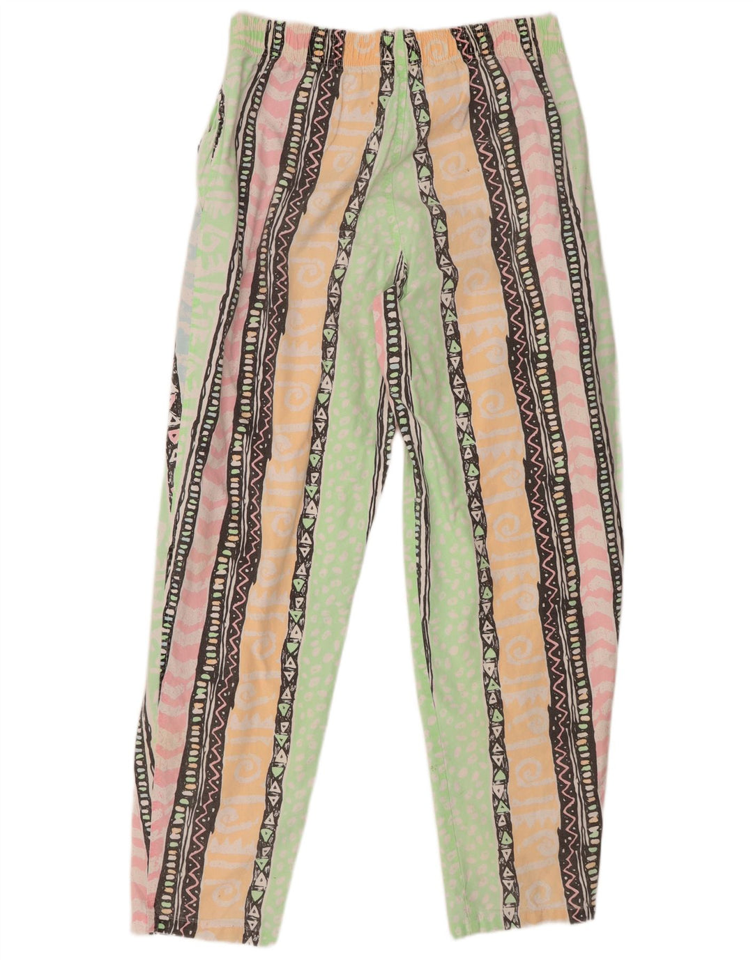 Blues Womens High Waist Tapered Trousers W34 L31 Multicoloured Geometric