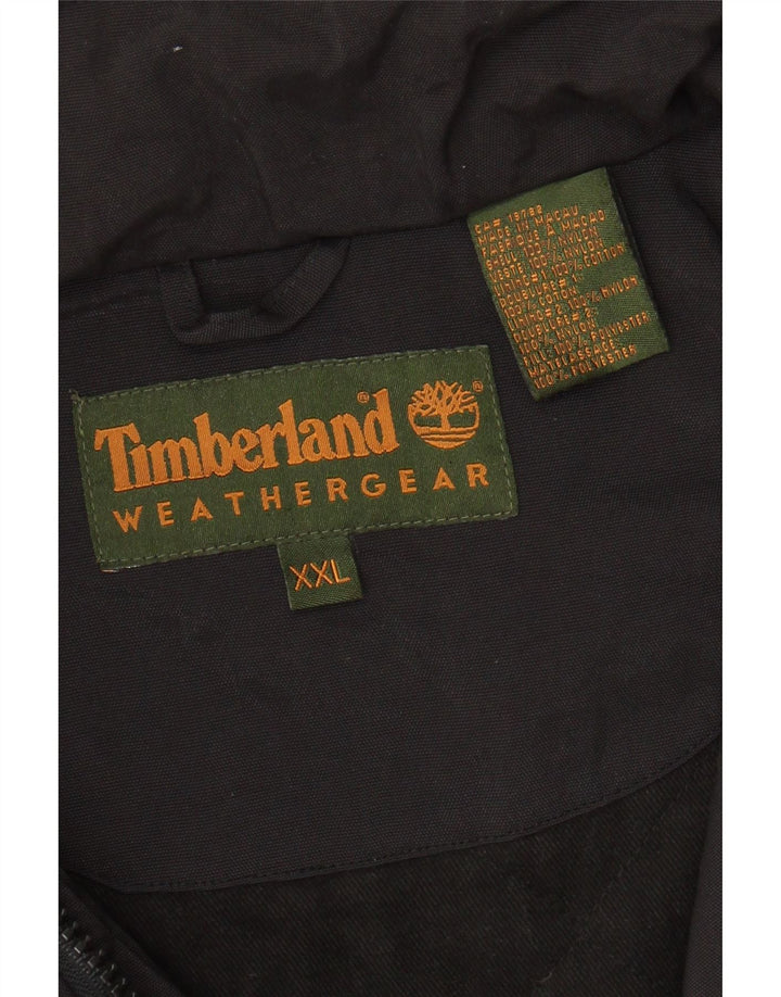 TIMBERLAND Mens Weathergear Utility Jacket UK 44 2XL Black Nylon