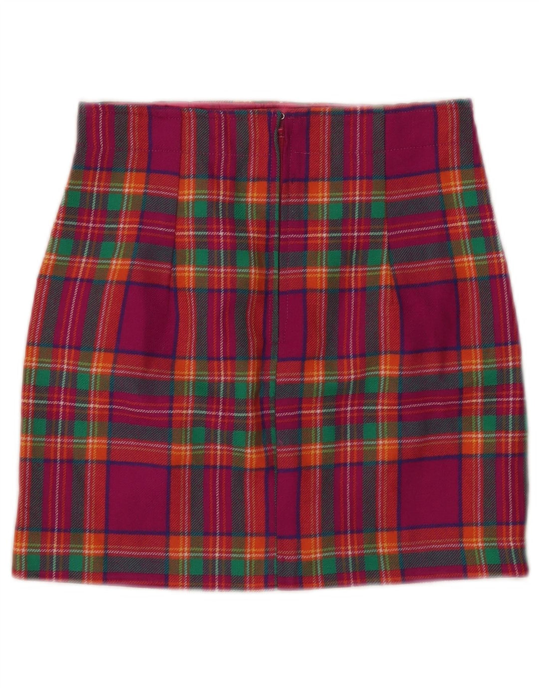 VINTAGE Womens Mini Skirt W24 XS Pink Check