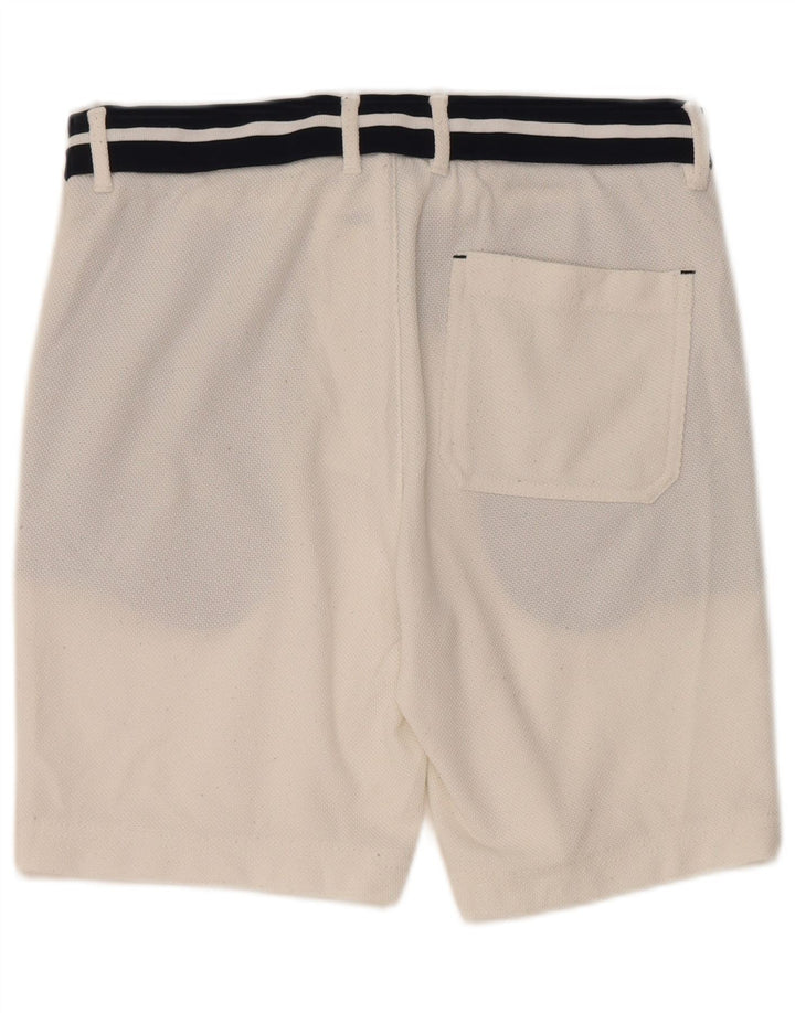 Zara Mens Swimming Shorts Small White Colourblock Polyester