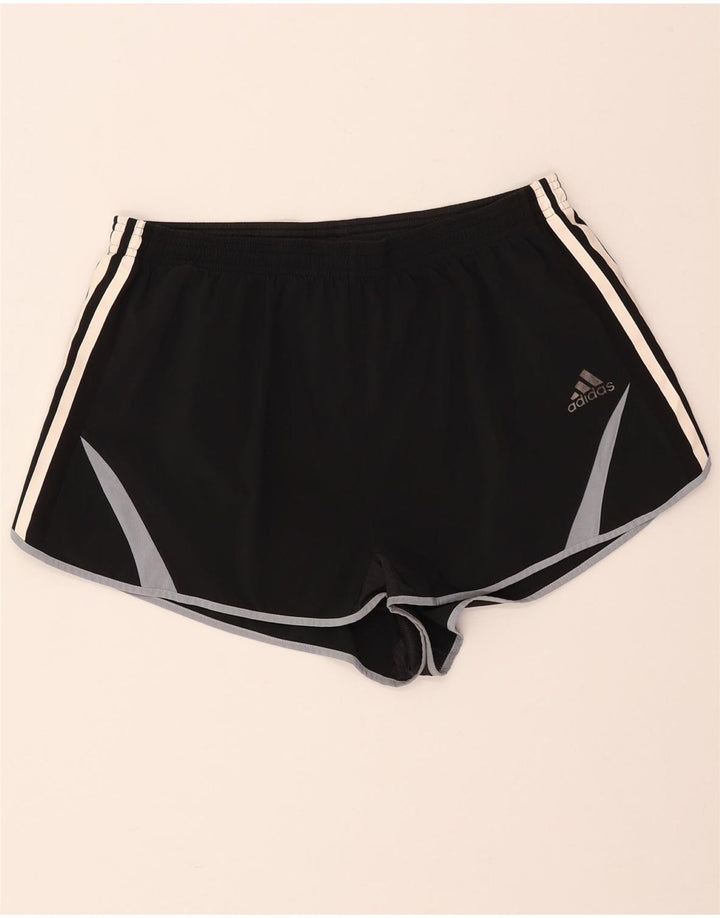 ADIDAS Womens Climacool Sport Shorts UK 14 Medium  Black Polyester Vintage Adidas and Second-Hand Adidas from Messina Hembry 