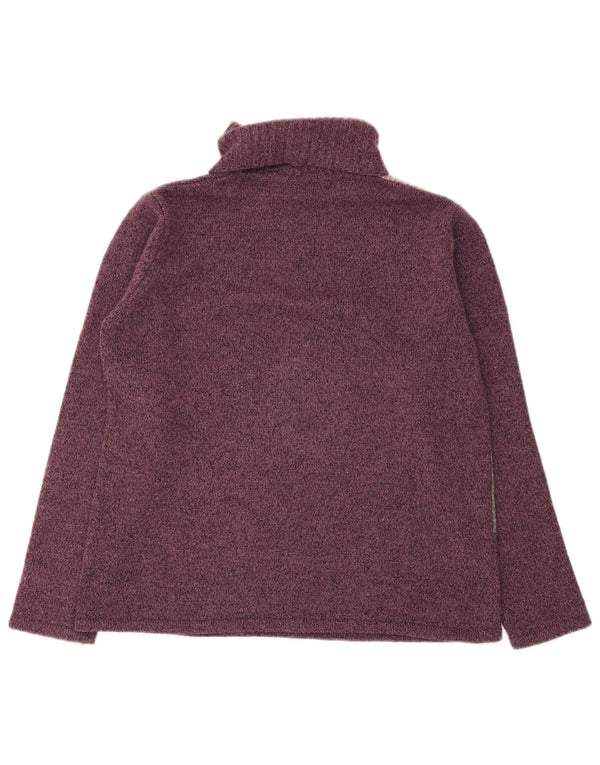Essentials Womens Roll Neck Jumper Sweater UK 14/16 Large Purple