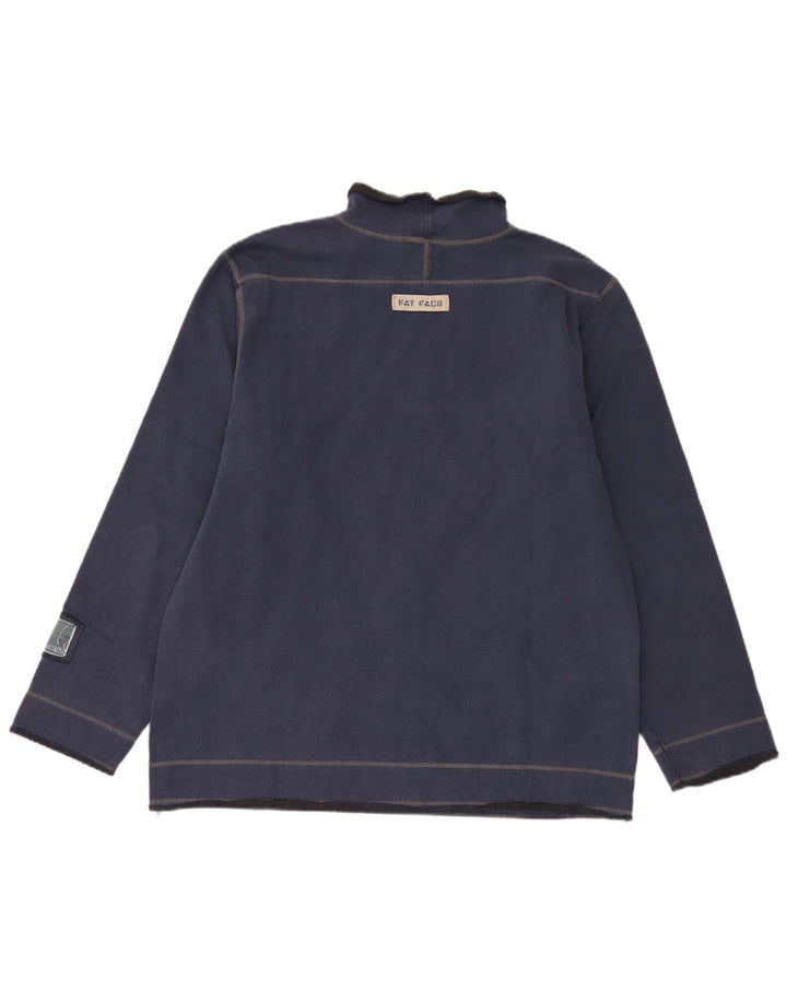 Fat Face Mens Top Long Sleeve Medium Navy Blue Cotton
