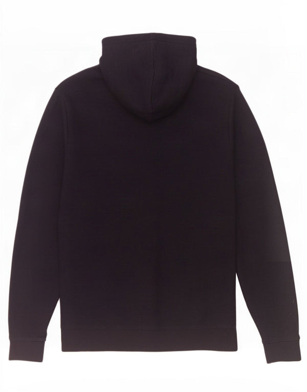 Zara Mens Zip Hoodie Sweater Medium Black