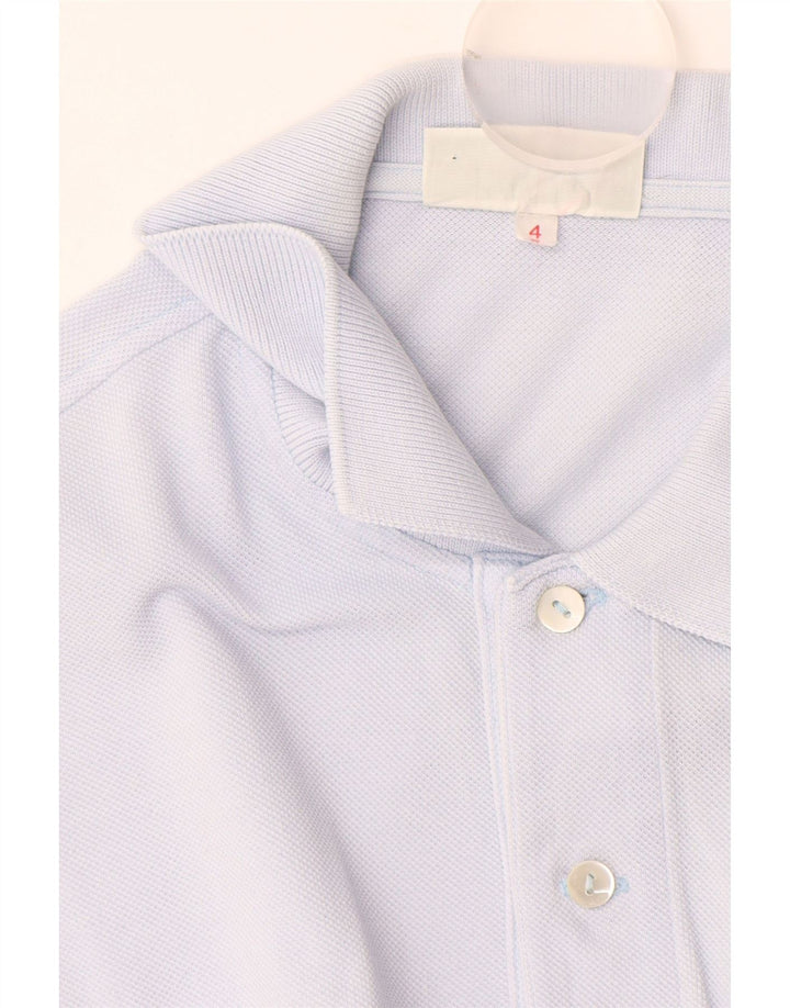 Lacoste Mens Polo Shirt Size 4 Medium Blue Cotton