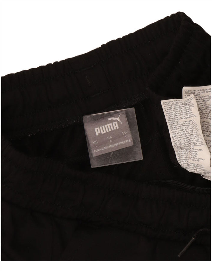 Puma Mens Tracksuit Trousers Joggers Large  Black Polyester
