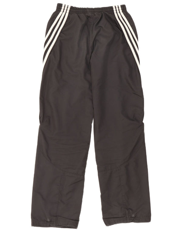 Adidas Boys Tracksuit Trousers 15-16 Years Black Polyester