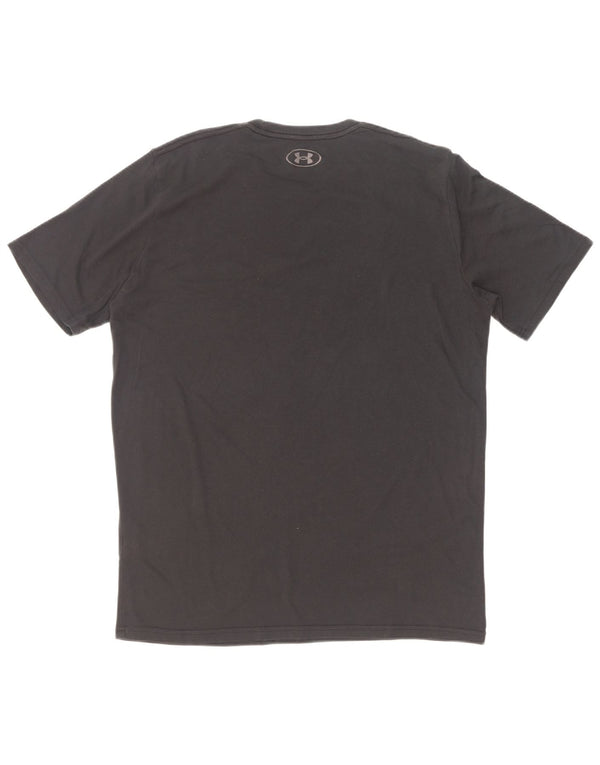Under Armour Mens Graphic T-Shirt Top Large Black Cotton