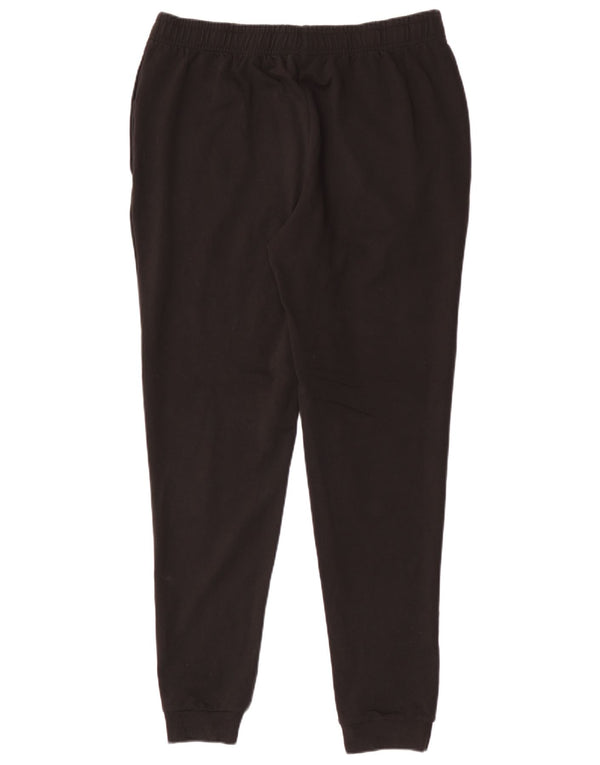 Puma Womens Graphic Tracksuit Trousers Joggers UK 14 Large  Black Cotton