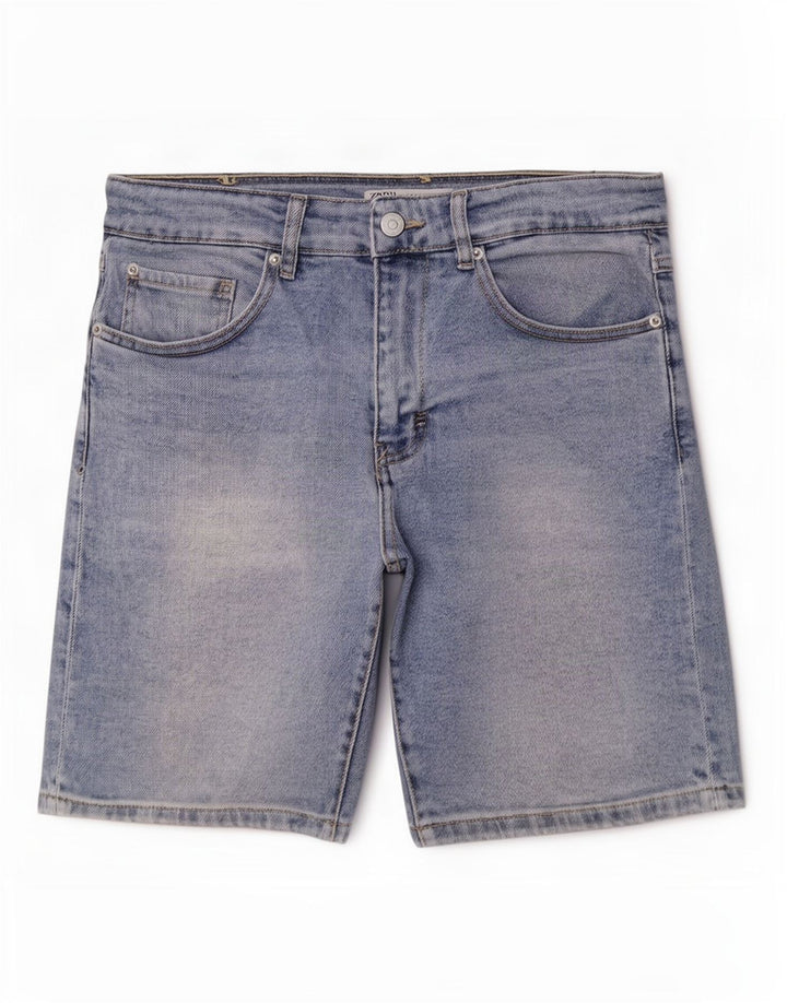 Zara Mens Denim Shorts EU 40 Medium W31 Blue
