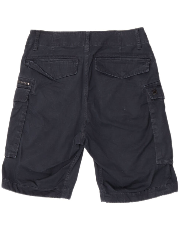 G-Star Mens Cargo Shorts W32 Medium Navy Blue