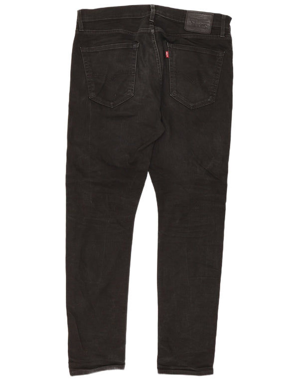 Levi's Mens 512 Tapered Slim Jeans W36 L32 Black Cotton