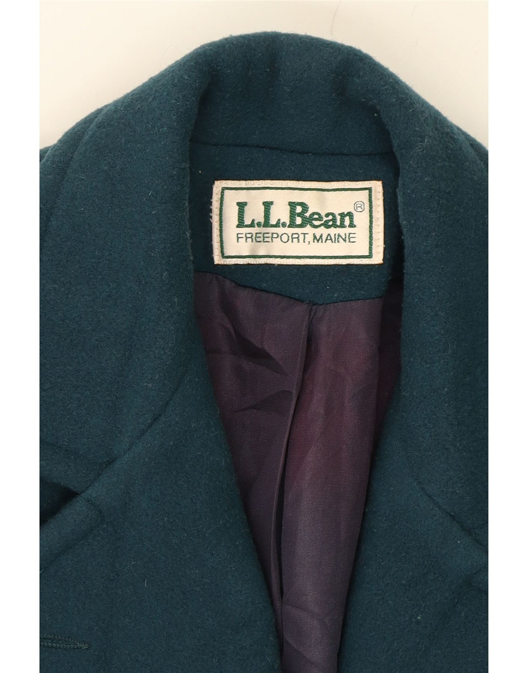 L.L.BEAN Womens Overcoat UK 18 XL Green Vintage L.L.Bean and Second-Hand L.L.Bean from Messina Hembry 