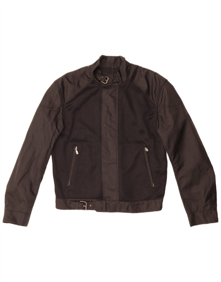 Belstaff Mens Racer Jacket UK 40 Large Black Colourblock
