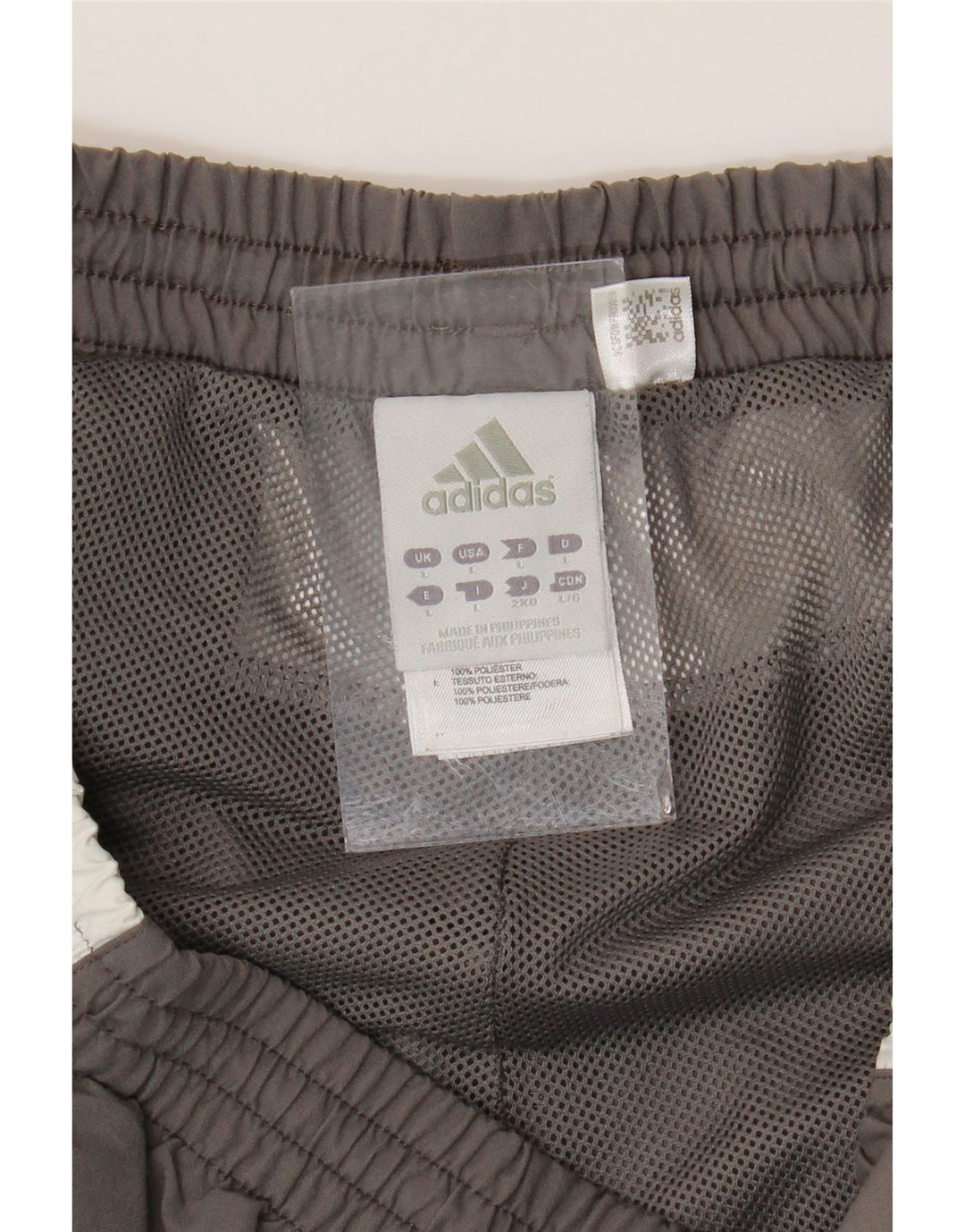 ADIDAS Mens Tracksuit Trousers Large  Grey Colourblock Polyester
