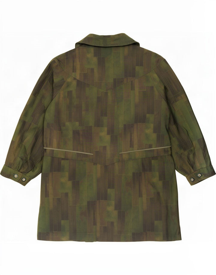 Vintage Womens Raincoat EU 42 Large Green