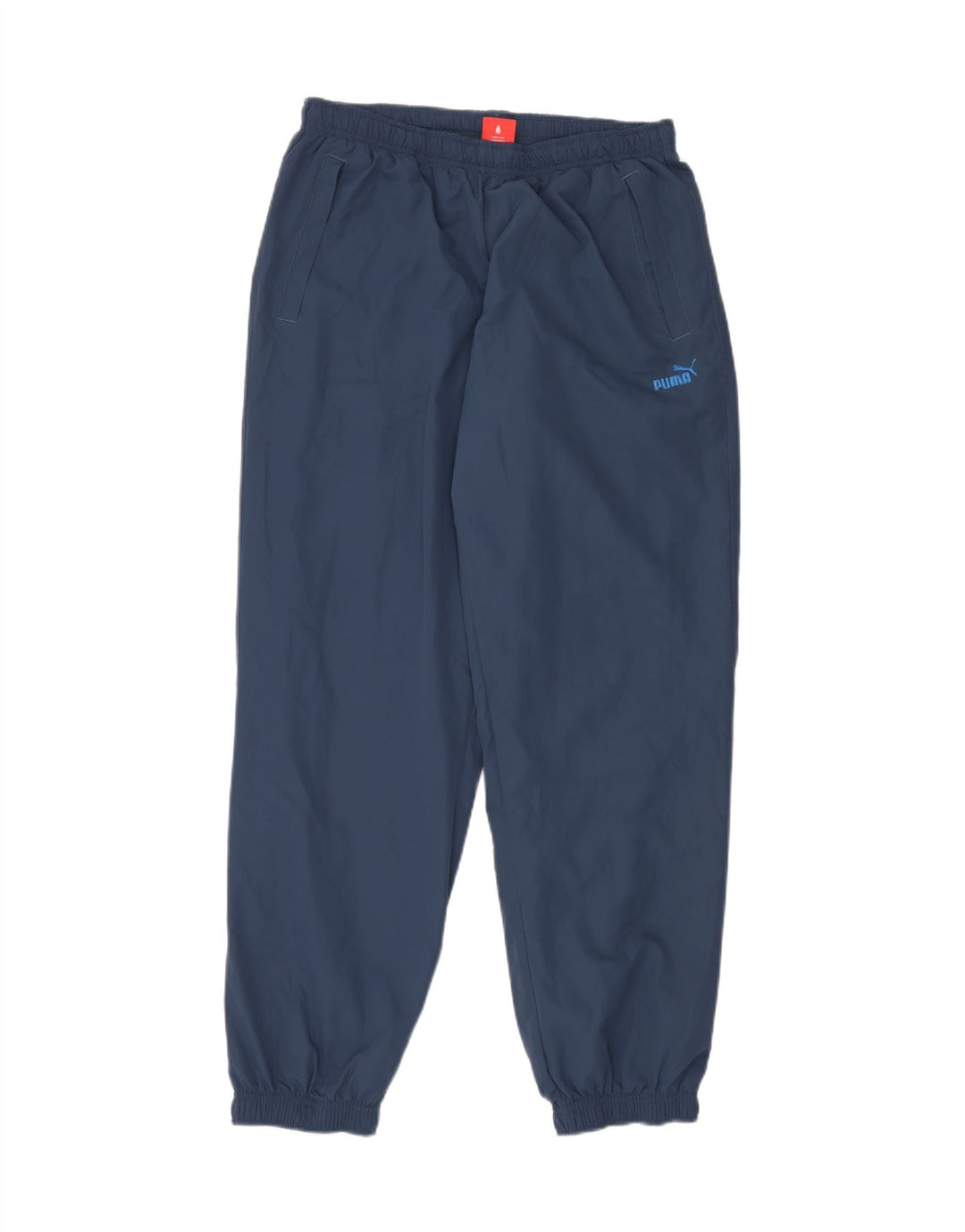 PUMA Mens Tracksuit Trousers Joggers Large Navy Blue Polyester