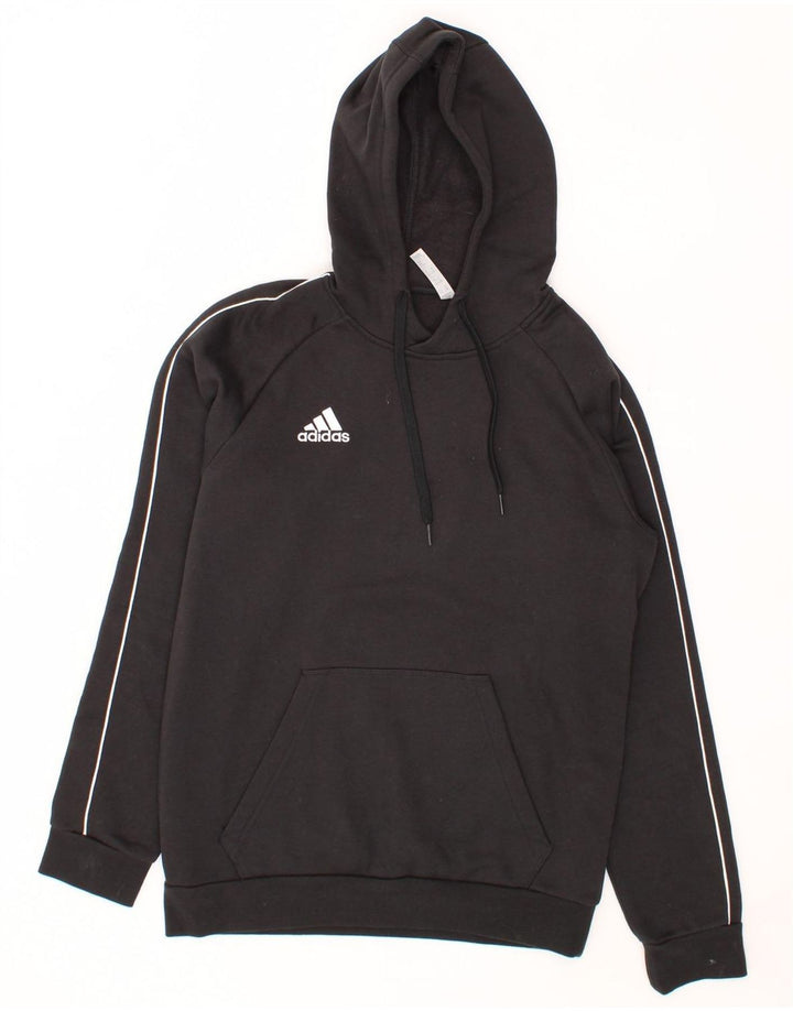 ADIDAS Mens Hoodie Jumper Medium Black Cotton Vintage Adidas and Second-Hand Adidas from Messina Hembry 