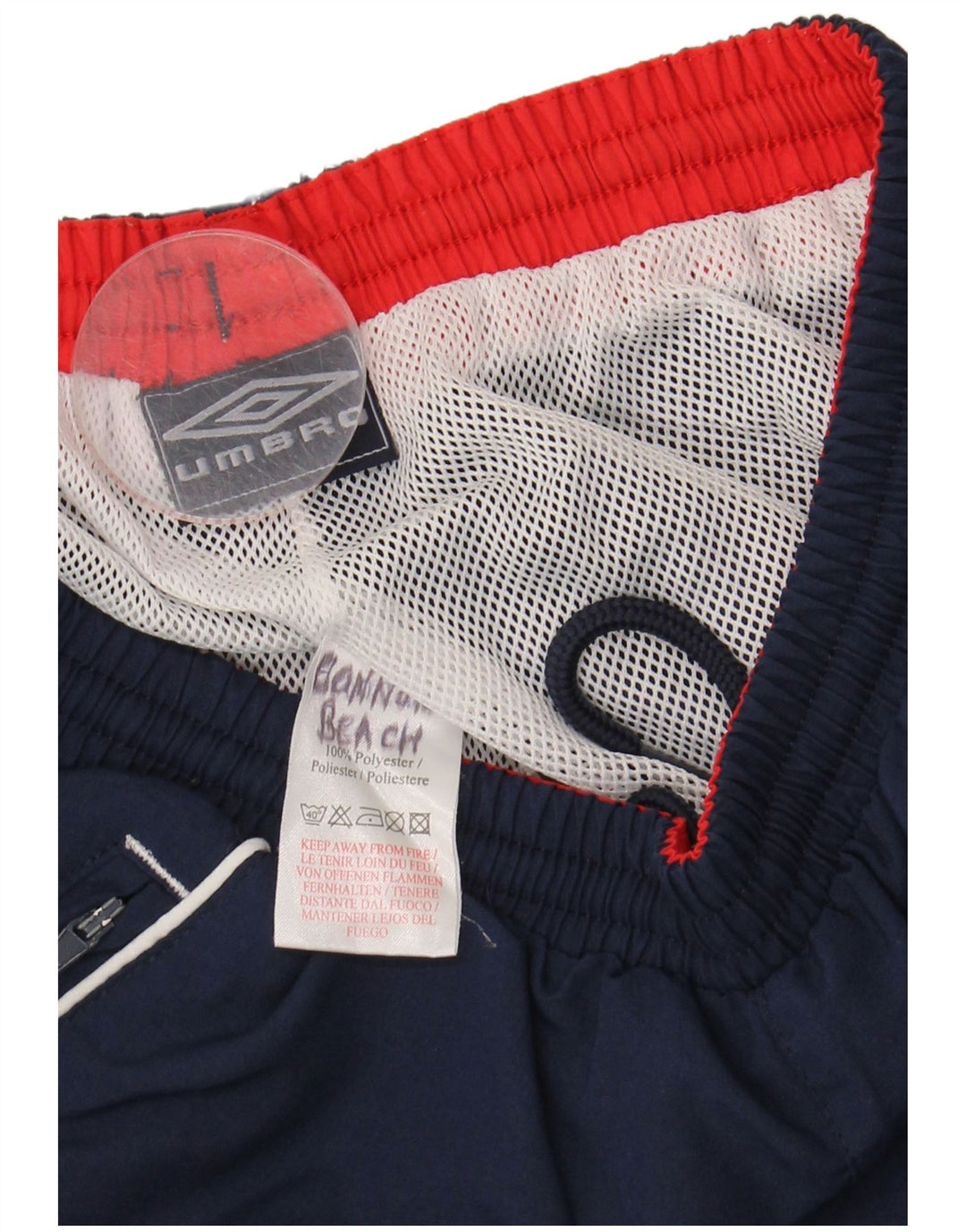 UMBRO Mens Tracksuit Trousers Small W28 L28 Navy Blue Polyester