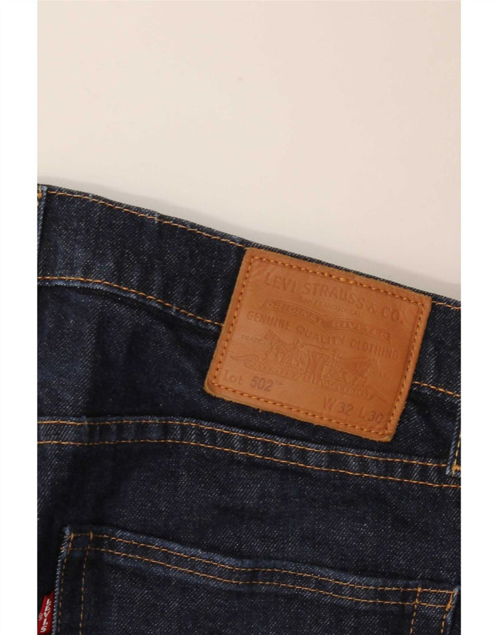 Levi's Womens 502 Straight Jeans W32 L30 Navy Blue