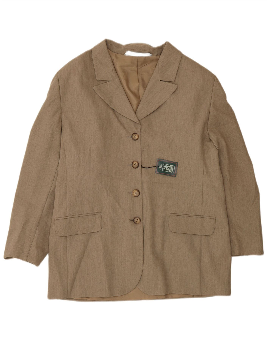 Marks & Spencer Womens St. Michael 4 Button Blazer Jacket UK 18 XL Brown