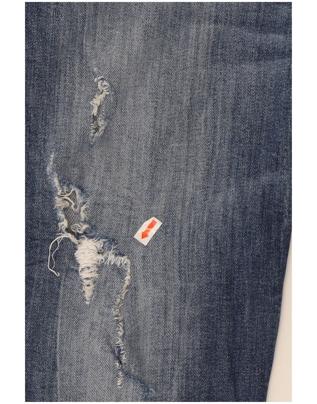 REPLAY Womens Anbass Distressed Slim Jeans W32 L32 Blue Cotton