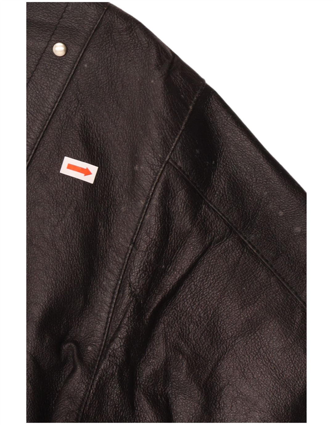 ESCO Mens Leather Jacket IT 52 XL Black Leather