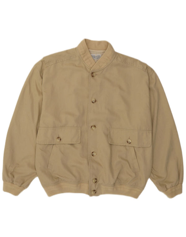 Papermoon Mens Bomber Jacket UK 38 Medium Beige