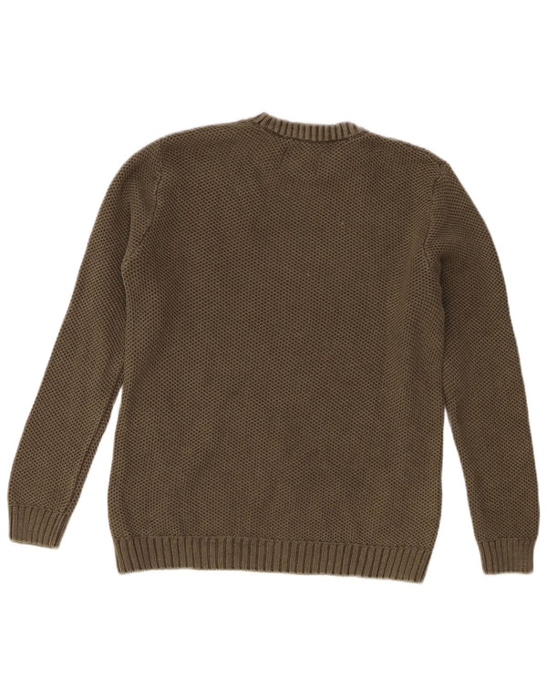 Zara Boys Crew Neck Jumper Sweater 9-10 Years Khaki