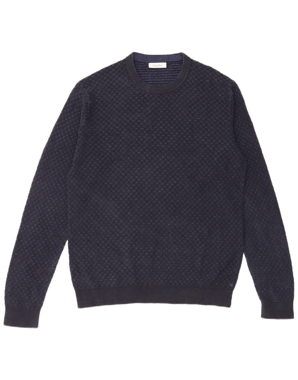 Calvin Klein Mens Crew Neck Jumper Sweater Small Navy Blue