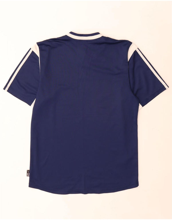 Adidas Mens Climalite T-Shirt Top Small Navy Blue Colourblock Polyester