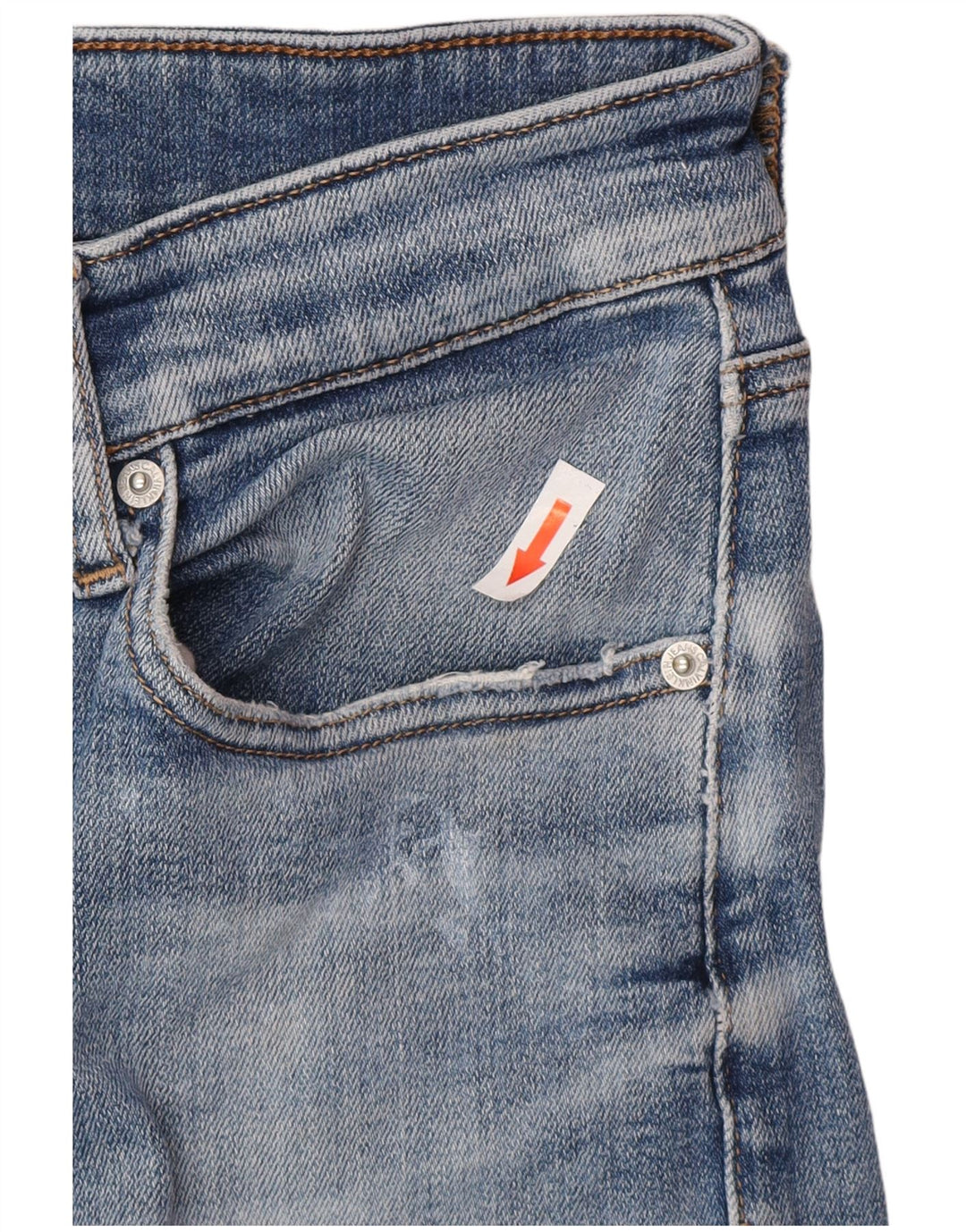 Calvin Klein Mens Skinny Jeans W29 L32 Blue Cotton