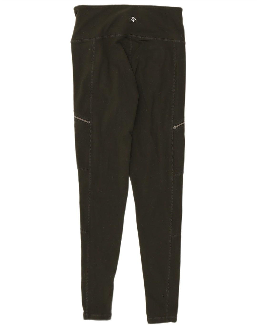 ATHLETA Womens Leggings UK 10 Small  Green Nylon