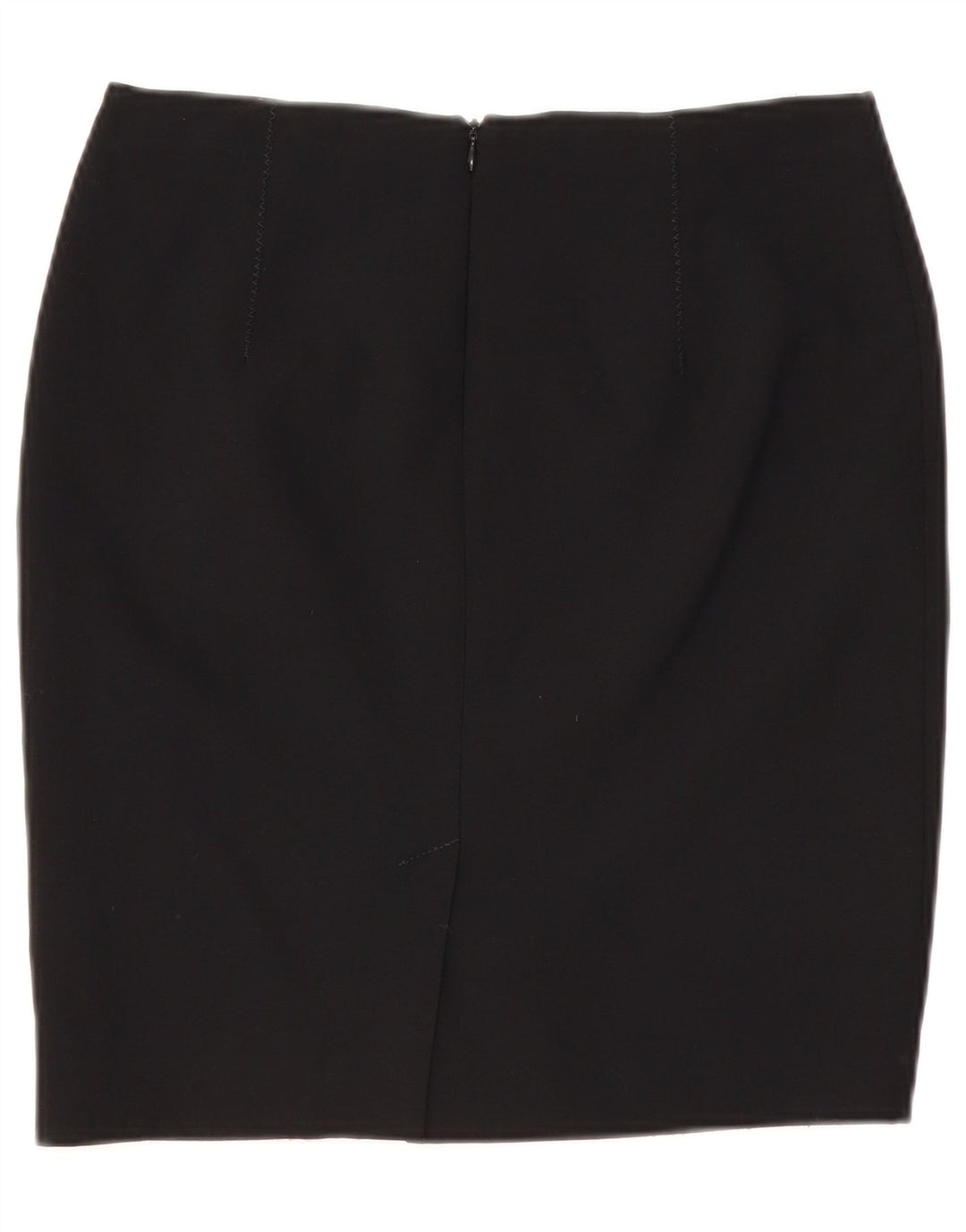 VINTAGE Womens Pencil Skirt UK 10 Small W29  Black Polyester