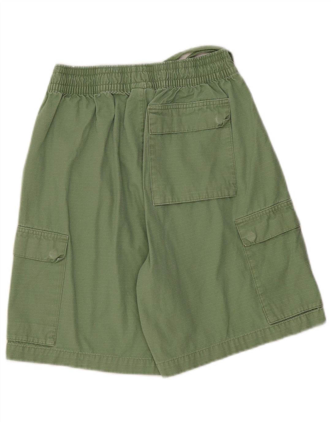 NIKE Womens Sport Shorts UK 6 XS Green Cotton