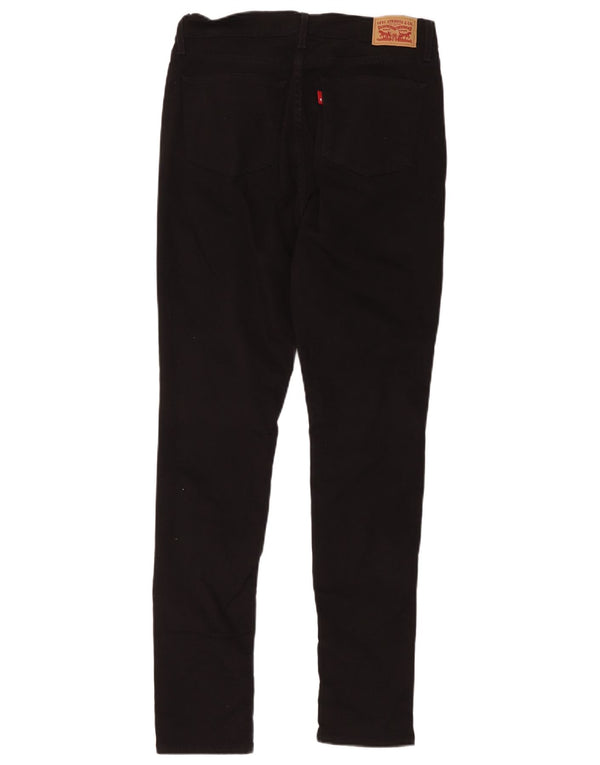 Levi's Womens High Waist Skinny Jeans W30 L32 Black Cotton